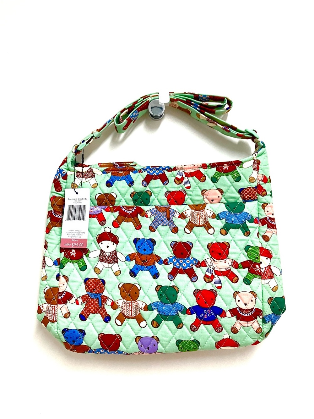 Vera Bradley Essential XL Toasty Teddies Quilted Crossbody